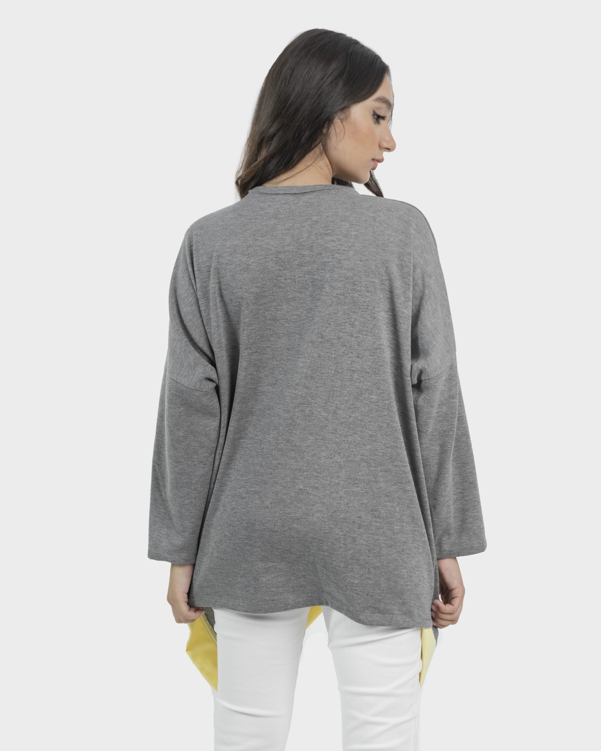Geometric Trimmed Sweatshirt
